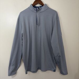 Footjoy Pullover Men's XL Gray 1/4 Zip Performance Golf Stretch Logo Zipper
